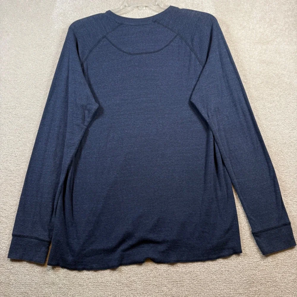 The North Face Henley Shirt‎ Men Large Blue Green 2 Pack Long Sleeve